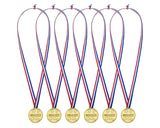 24 Pieces Plastic Winner Medals Kids Gold Medals for Party