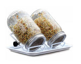 Sprouting Jar Lids 4 Pcs Stainless Steel Sprouting Lids for Mason Jars