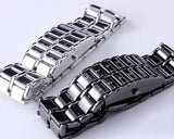 Men Carbonized Steel Binary LED Quartz Movement Wrist Watch