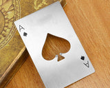 DS. DISTINCTIVE STYLE Poker Shaped Cap Opener and Bottle Opener Ring