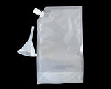 Concealable Alcohol Bags 6 Pieces Plastic Flasks with Plastic Funnel