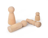 Wooden Peg Doll Set of 40 Wooden Figure