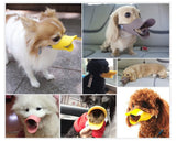 Dog Muzzle Duck Mouth Shaped Silicone Anti Bite Mask