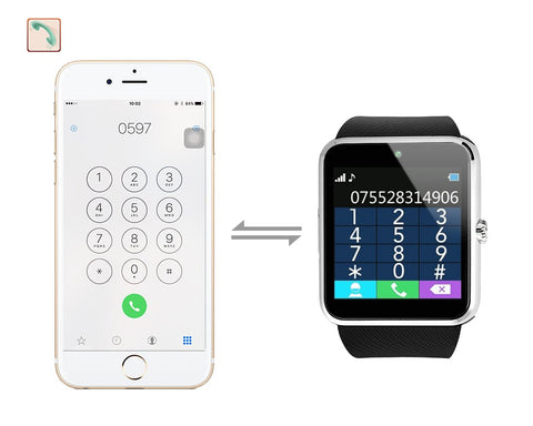 Bluetooth Smart Watch Phone w/Camera Sim Card Slot for Android