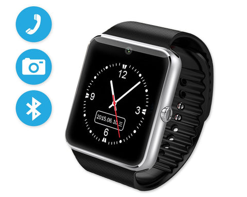 Bluetooth Smart Watch Phone w/Camera Sim Card Slot for Android