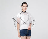 Short Barber Cape Waterproof Make-up Cape for Hair Salon