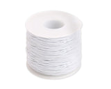 Elastic Cord 1.0 mm Beading Thread Stretch String Craft Cord - White