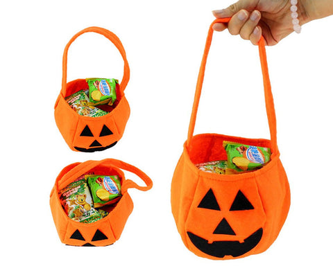 Pumpkin Trick or Treat Bag 6 Pieces Candy Bags for Halloween