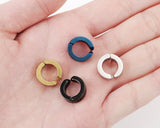 4 Pairs Titanium steel Non-Pierced Clip On Earrings