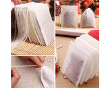 Tea Filter Bags 100 Pieces Disposable Empty Tea Bags with Drawstring