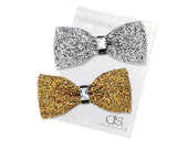 Luxurious Shinning Wedding Bow Tie for Men Set of 2