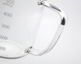 Glass Beaker with Handle 500 ml Chemistry Beaker for Laboratory