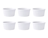 Porcelain Ramekin Bowls 6 Pieces Baking Cups for Desserts