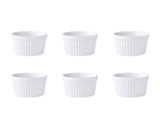 Porcelain Ramekin Bowls 6 Pieces Baking Cups for Desserts