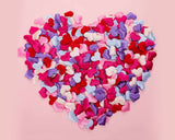 Heart Confetti 300 Pieces Heart Petals for Valentine's Day Wedding Decoration