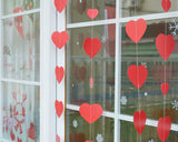 Heart-Shaped Garland Set of 6 Hanging Decoration