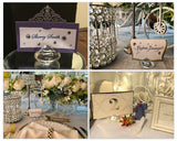 Place Card Holder 12 Pieces Acrylic Diamond Shaped Table Number Holders