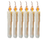 LED Window Candle Set of 6 Battery Operated Taper Candles