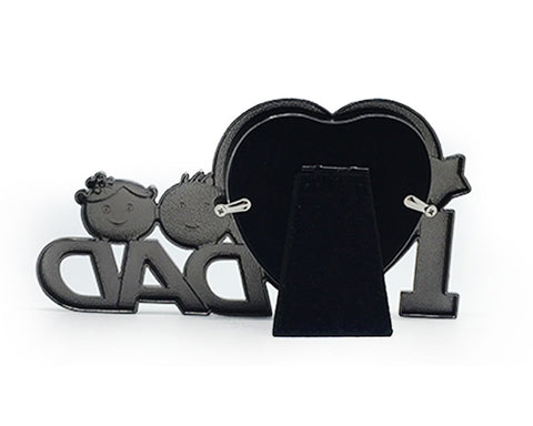 Wooden Photo Frame ''I Love Dad'' Heart Shape Picture Frame