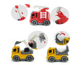 Construction Vehicles Truck Toys with Play Mat for Kids