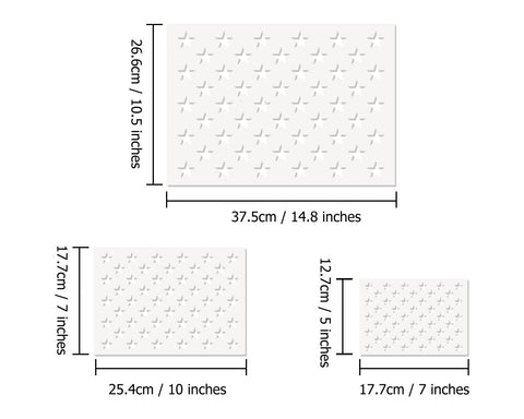 American Flag Star Template Set of 7 Stencils 3 Sizes
