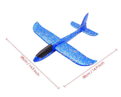Foam Airplane 2 Pieces Foam Plane 13.5 Inches Throwing Circling Glider