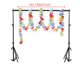 Hawaiian Flower Lei Garland 6 Meters 4 Pieces Luau Party Decorations