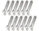 Sugar Tongs 12 Pieces 4.3 Inches Stainless Steel Ice Tongs