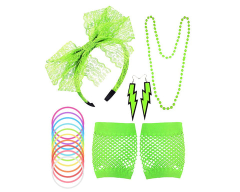 80s Costume Accessories Set for 80s 90s Theme Party