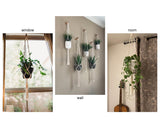 Macrame Plant Hangers Set of 4 Wall Hanging Planters with Plant Hooks