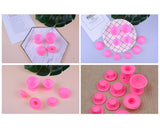 Magic Hair Rollers 40 Pieces No Clip Silicone Hair Curlers - Pink