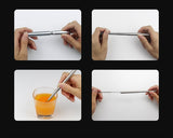 Stainless Steel Straw 2 Pieces Telescopic Straw with Case and Cleaning Brush