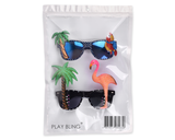 Funny Party Sunglasses Hawaiian Tropical Glasses Set of 2