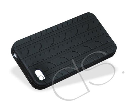 Wheel Series iPhone 4 Silicone Case - Black