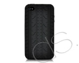 Wheel Series iPhone 4 Silicone Case - Black