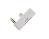 8 Pin to 30 Pin 3.5mm Audio Output Adapter Converter - White
