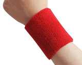 Pair of 4 inches Outdoor Sports Athletic Cotton Wristbands