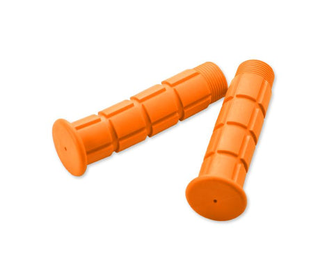 2 Pcs Simple Silicone Cycling Bike Handlebar Grips - Orange