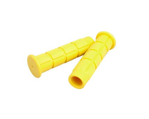 2 Pcs Simple Silicone Cycling Bike Handlebar Grips - Yellow