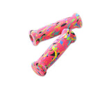 2 Pcs Colorful Foam Cycling Bike Handlebar Grips - Colored Red