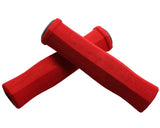 2 Pcs Soft Sponge Cycling Fixed Gear Bike Handlebar Grips - Red