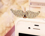 Bling Crystal Headphone Jack Plug - Wing