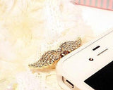 Bling Crystal Headphone Jack Plug - Wing