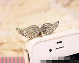 Bling Crystal Headphone Jack Plug - Wing