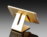 Aluminum Alloy Phone and Tablet Holder - Gold