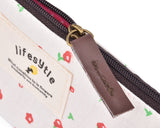 Floral Canvas Pen and Pencil Case