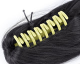 Heat Resistant Long Braided Ponytail Extension - Black