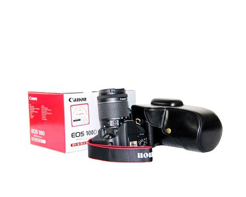 Retro Canon EOS 100D Camera Leather Case