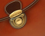Classic DSLR Leather Shoulder Bag with Detatchable Strap - Brown