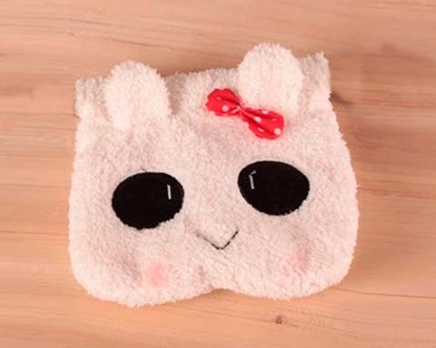 Cute Rabbit Draw String Plush Pouch